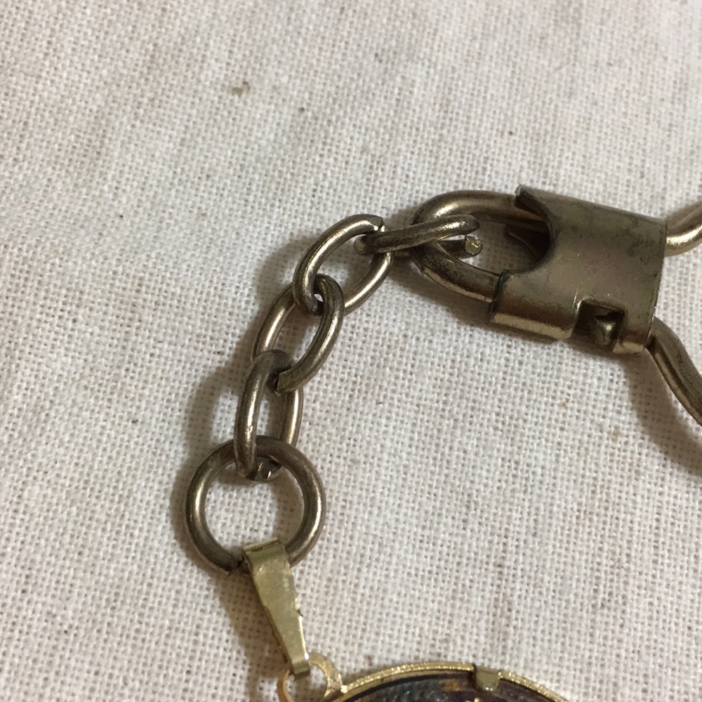 🖤RARE💕design Vintage damascene key ring - Picture 5 of 10